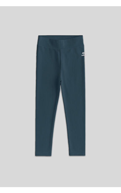 TommyLife Orman Yeşili Yüksek Bel Dar Paça Kız Çocuk Tayt  - 75047