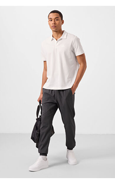 Antrasit Standart Fit Dokuma Hafif Esnek Chino Erkek Pantolon - 82176