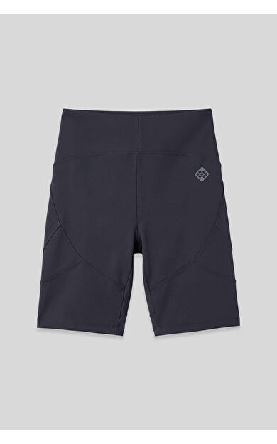 Antrasit Esnek Standart Fit Performans Kadın Biker Tayt - 91013