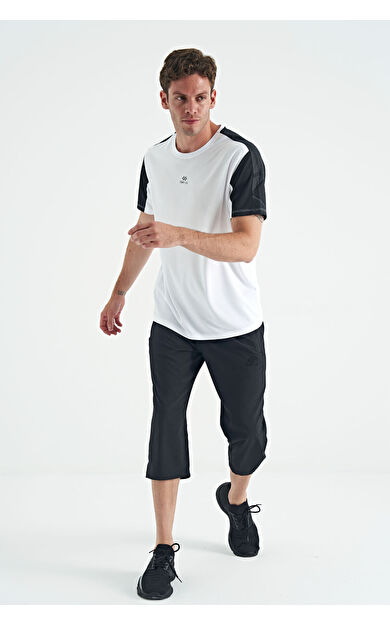 Antrasit Bağcıklı Standart Kalıp Fermuar Cepli Aktif Spor Erkek Kapri - 83096