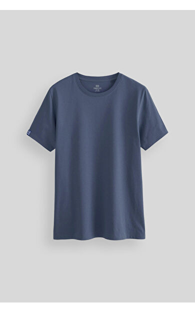 Petrol Erkek Basic Kısa Kol Standart Kalıp O Yaka T-shirt - 87911