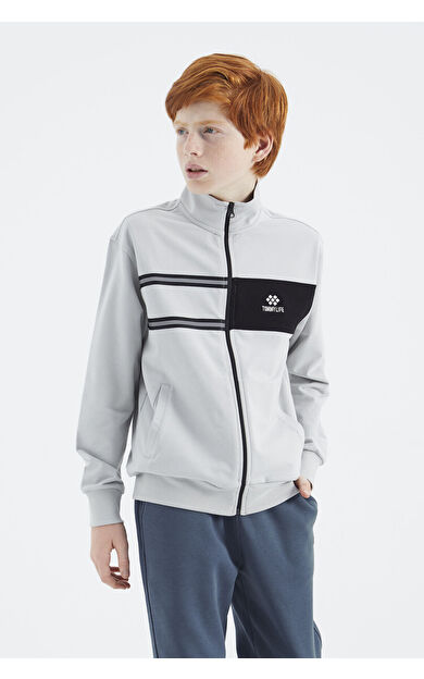 Taş Dik Yaka Erkek Çocuk Sweatshirt - 11183