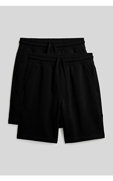 Rahat Form 2li Paket Siyah Büyük Beden Erkek Şort - 81297