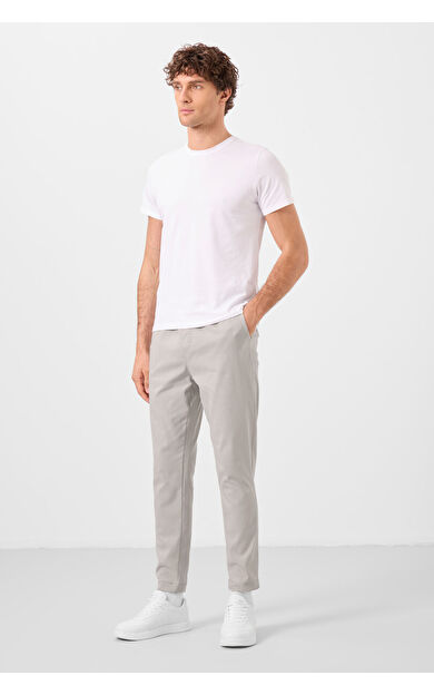 TommyLife Taş Standart Fit Dokuma Hafif Esnek Chino Erkek Pantolon - 82180