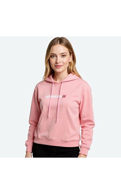Kapüşonlu Sweatshirt - Pembe