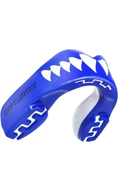 TOP TEN SAFEJAWZ Extro Shark Dişlik Mouthguard - mavi-beyaz