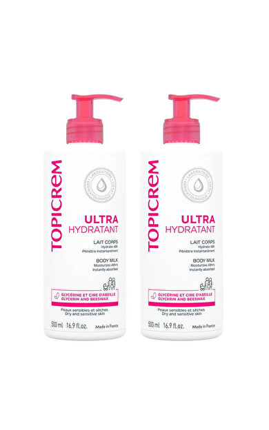 Topicrem Ultra Nemlendirici Vücut Sütü 2 x 500 ml