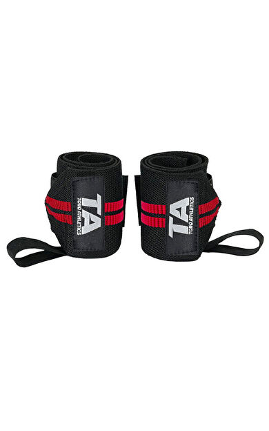 Torq Athletics Pro Wrist Wraps (Siyah - Kırmızı)