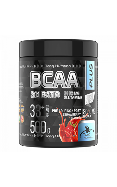 Torq Nutrition BCAA+ Plus (BCAA + Glutamine) - 500 gr. - (Çilek)