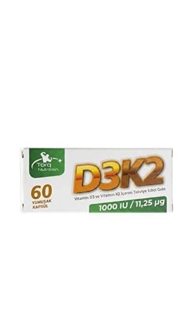 D3K2 (1000 IU / 11,25 Mcg) 60 Yumuşak Kapsül