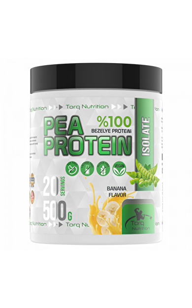 Torq Nutrition %100 Pea Protein - Bezelye Proteini - 500 gr. (Muz)
