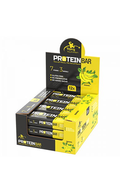 Torq Nutrition Whey Protein Bar - Display Stand - 12 x 50 gr. (Muz)