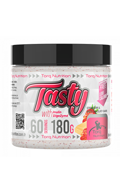 Torq Nutrition Tasty - 180 gr. (Çilek &amp; Beyaz Çikolata) (İnülin &amp; DigeZyme)
