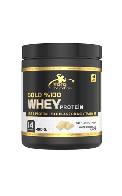 TORQ NUTRİTİON Gold %100 Whey Protein Beyaz Çikolatalı 490g