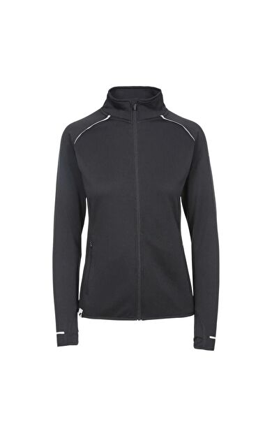 Trespass FATOLSTR0011-BLK Evie - Female Active Full Zip Top Tp75 Kadın Softshell Ceket