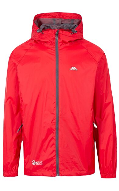 Trespass UAJKRAI10001 Qikpac Packaway Tp75 Unisex Yağmurluk UAJKRAI10001-RED