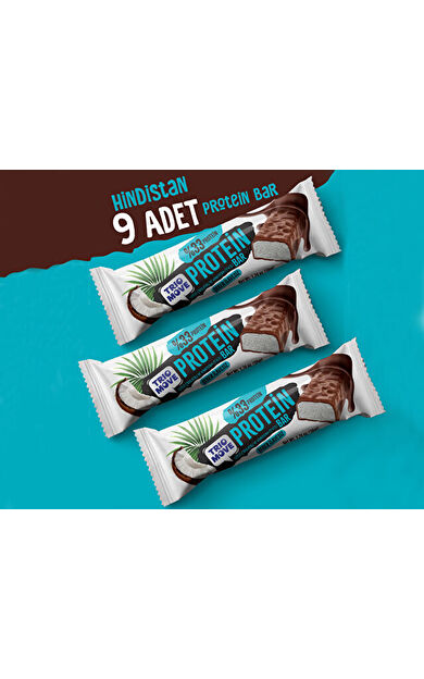 Trio Move Çikolata Kaplamalı Protein Bar-Hindistan Cevizli Ve Sütlü Çikolatalı50GX9Adet Protein Bar