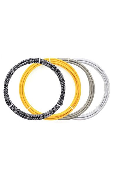 TRLREQ Vites Kablo Seti 3 Metre Örgülü Desenli Farklı Renklerde 26808