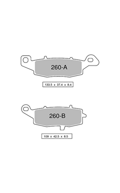 Suzuki Kle 650 Verseys 07-14 Arka Fren Balatası Sinterli
