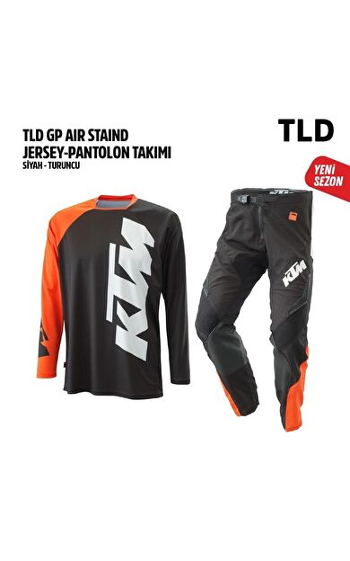 TLD Siyah Turuncu Jersey Pantolon Takımı
