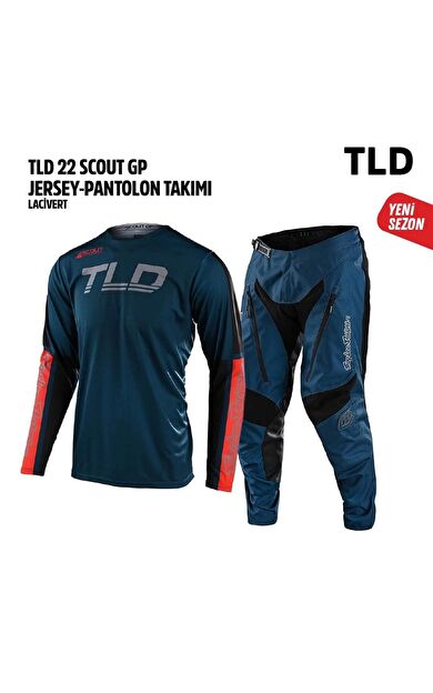 TLD Lacivert Turuncu Jersey Pantolon Takımı