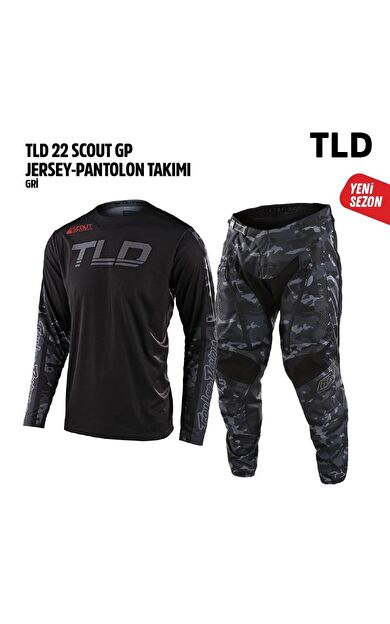 TLD Siyah Kamuflaj Jersey Pantolon Takımı