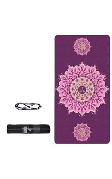 Tusi Yoga Matı Ve Pilates Minderi Kilim Desenli Mor