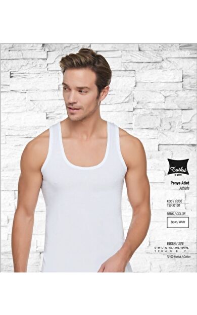 Tutku Pamuk Penye Erkek Atlet 6 Adet