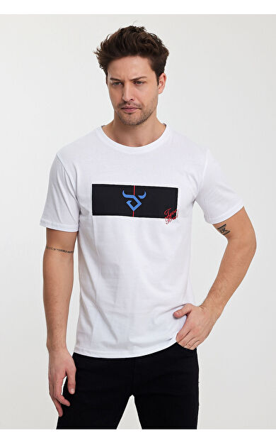 Twobull DENVER Erkek Tişört Beyaz