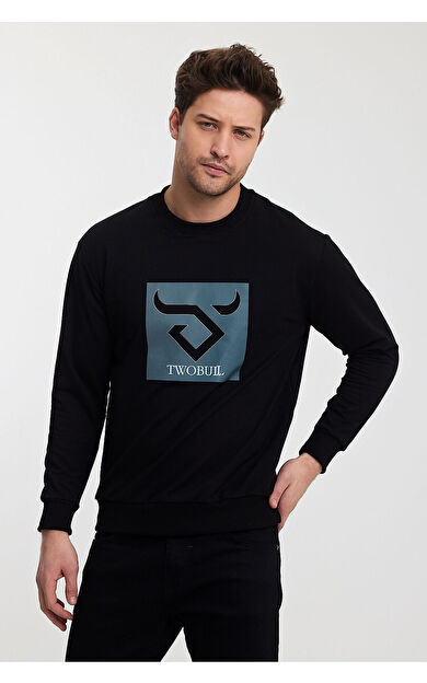 Twobull OSLO Erkek Sweatshirt Siyah