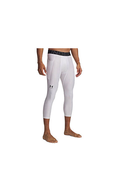 Under Armour Ua Hg Armour 3/4 Legging Erkek Antrenman Taytı 1361588-100 Beyaz