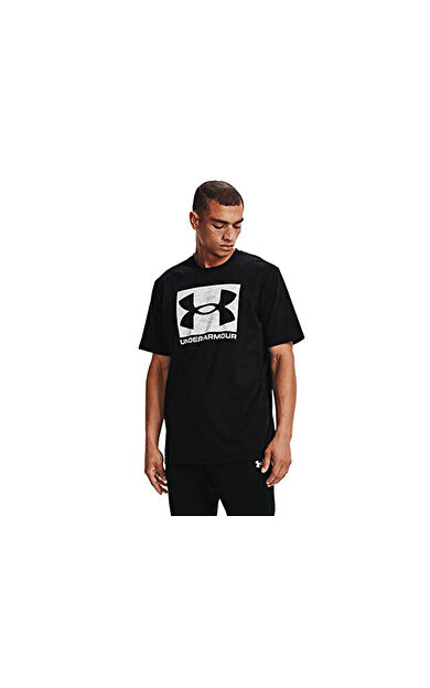 Under Armour Ua Abc Camo Boxed Logo Ss Erkek Günlük Tişört 1361673-001 Siyah