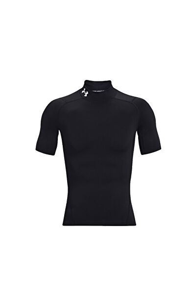 Under Armour UA HG ARMOUR COMP MOCK SS Erkek Antrenman Tişörtü 1372586-001 Siyah