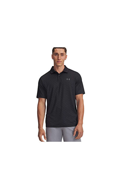 Under Armour Ua Matchplay Printed Polo Erkek Günlük Ceket 1377377-010 Siyah