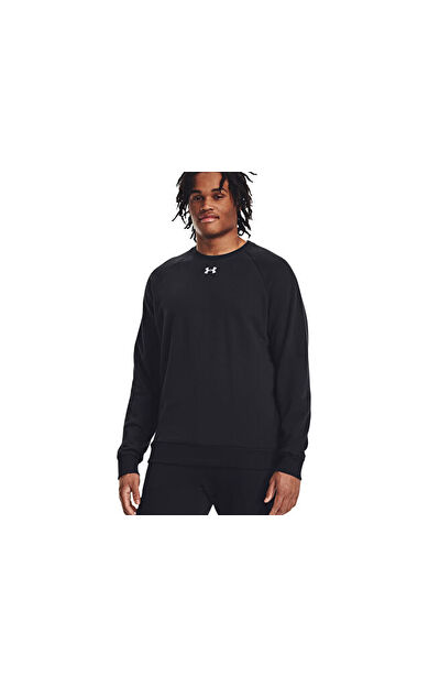 Under Armour Ua Rival Fleece Crew Unisex Günlük Sweatshirts 1379755-001 Siyah