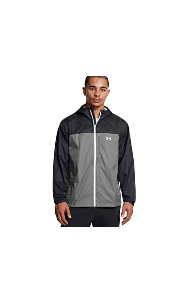 Under Armour Cloudstrike Colorblock Jkt Erkek Outdoor Yağmurluk Ceket 1381880-001 Siyah