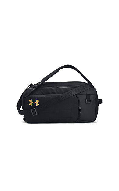 Under Armour Ua Contain Duo Sm Bp Duffle Spor Çantası-Uzunluk: 46 cm, Genişlik: 27 cm, Yükseklik: 24 cm 1381920-001 Siyah