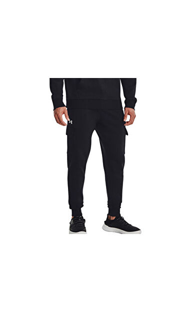 Under Armour Ua Rival Fleece Cargo Jogger Erkek Günlük Kargo Eşofman Altı 1382134-001 Siyah