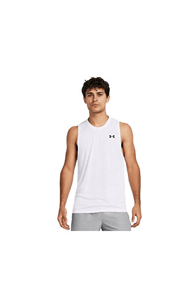Under Armour Ua Tech Tank Erkek Antrenman Atleti 1382795-100 Beyaz