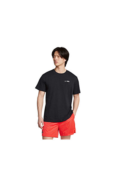 Under Armour Ua Hw Armour Label Ss Erkek Günlük Tişört 1382831-001 Siyah