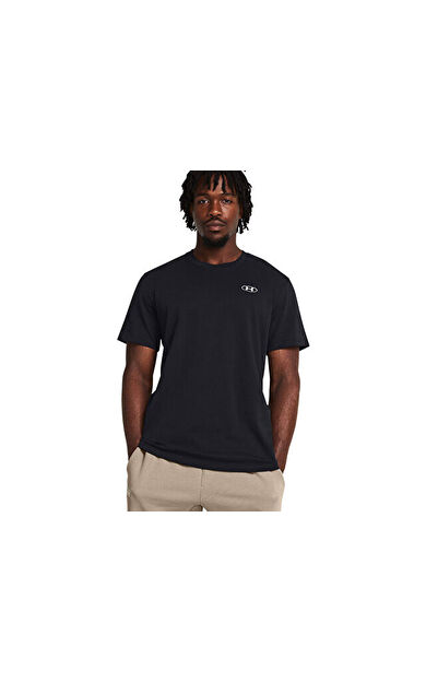 Under Armour Ua Hw Lc Patch Ss Erkek Günlük Tişört 1382902-001 Siyah