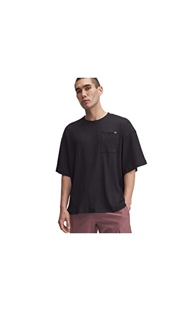 Under Armour Ua Rival Waffle Crew Erkek Günlük Tişört 1383106-001 Siyah