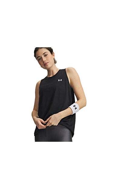 Under Armour Tech Tank Solid Kadın Antrenman Atleti 1383655-001 Siyah