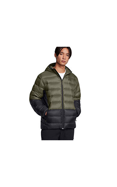 Under Armour Legend Down Hooded Jacket Erkek Outdoor Montu 1385837-390 Haki
