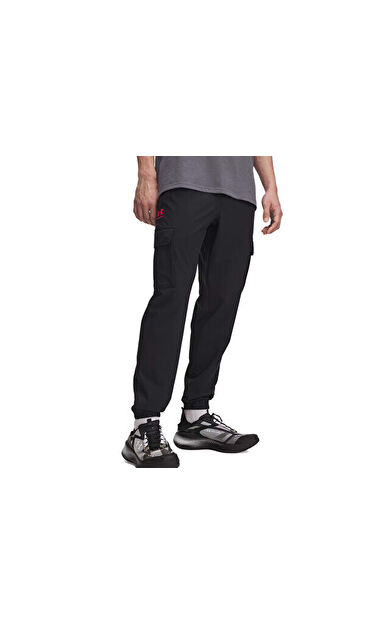 Under Armour Ua Vibe Woven Cargo Pants Erkek Günlük Kargo Eşofman Altı 1386558-002 Siyah