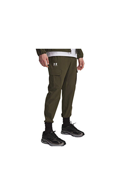 Under Armour Ua Vibe Woven Cargo Pants Erkek Günlük Kargo Eşofman Altı 1386558-308 Yeşil