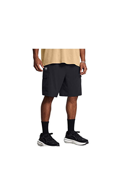 Under Armour Ua Vibe Woven Cargo Short Erkek Günlük Kargo Şort 1386560-001 Siyah