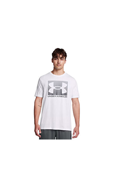 Under Armour UA M BOXED SPORTS UPDATED SS Erkek Günlük Tişört 1386793-100 Beyaz