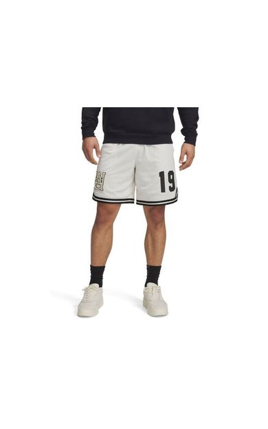 Under Armour Courtside Hoops Short Erkek Basketbol Şortu 1390120-279Beyaz