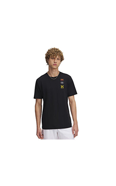 Under Armour Ua M 60/40S Evol Logo Ss Erkek Günlük Tişört 1390165-001 Renkli